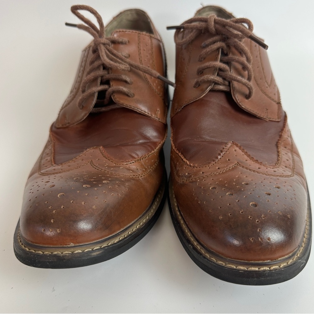 The Original Penguin by Musingwear Brown Leather Dress Shoes Welton Mens 10.5 - Picture 12 of 13